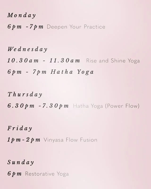💫N E W  T I M E T A B L E 💫
.
.
Please check it out on MomoYoga via my website! .
. 
We are going to continue with the online model for now and I thought I&rsquo;d make a few tweaks to the schedule 🌸
.
.
Any questions please get in touch! Tomorrow