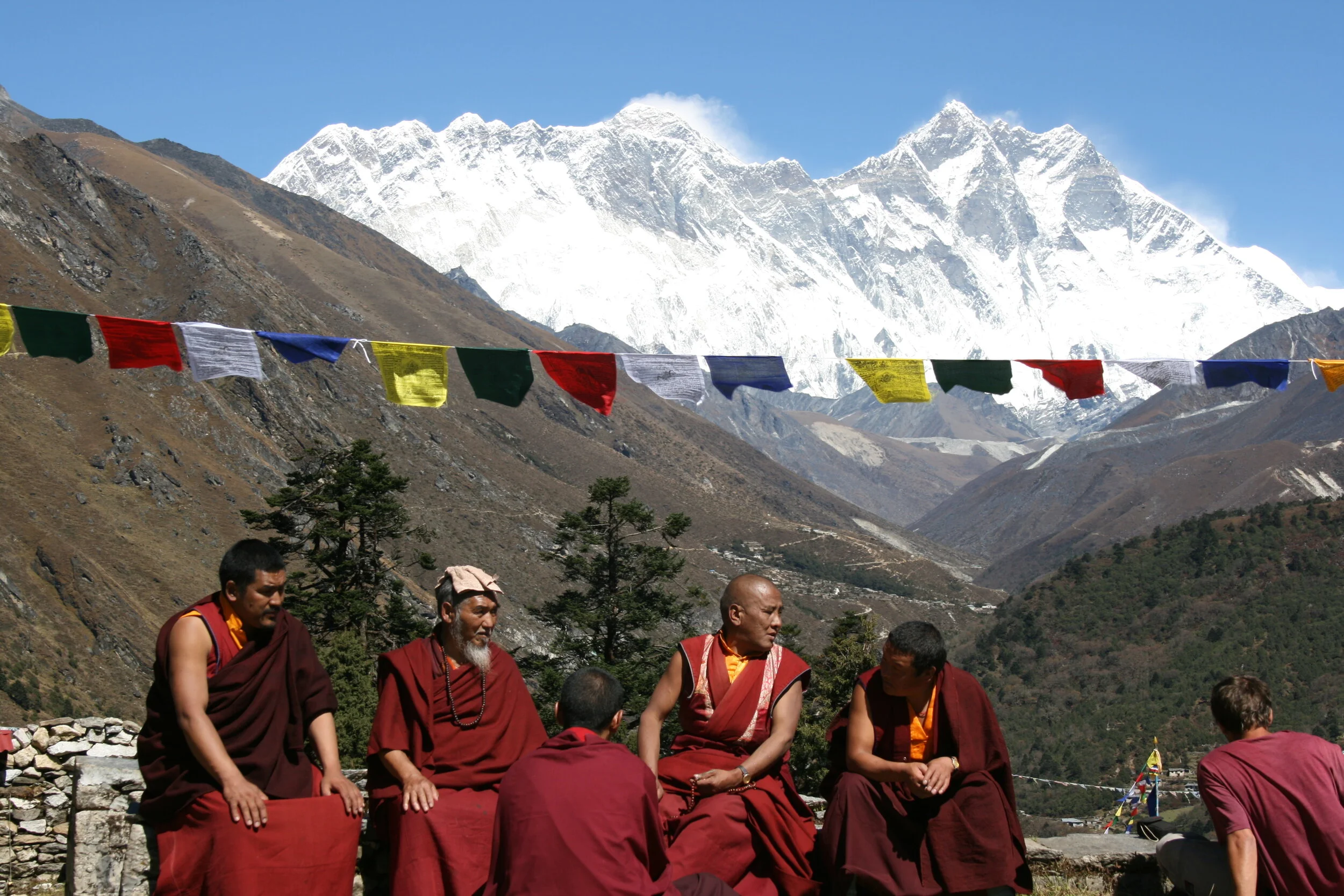 Monks at the Tiengboche monestary.jpg