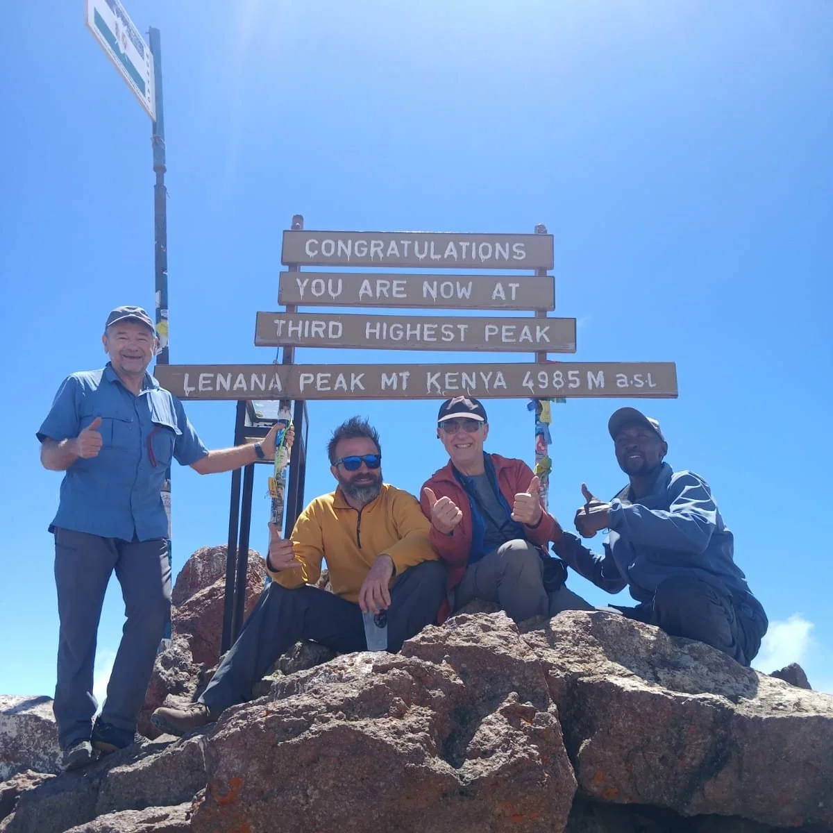 We've had some epic groups come through our proverbial doors over December 🎄 and January, everyone from experienced mountaineers to hiking newbies - but one thing remains the same - everyone loves birthday cake at altitude! 🎂

Here we have Toby, Al