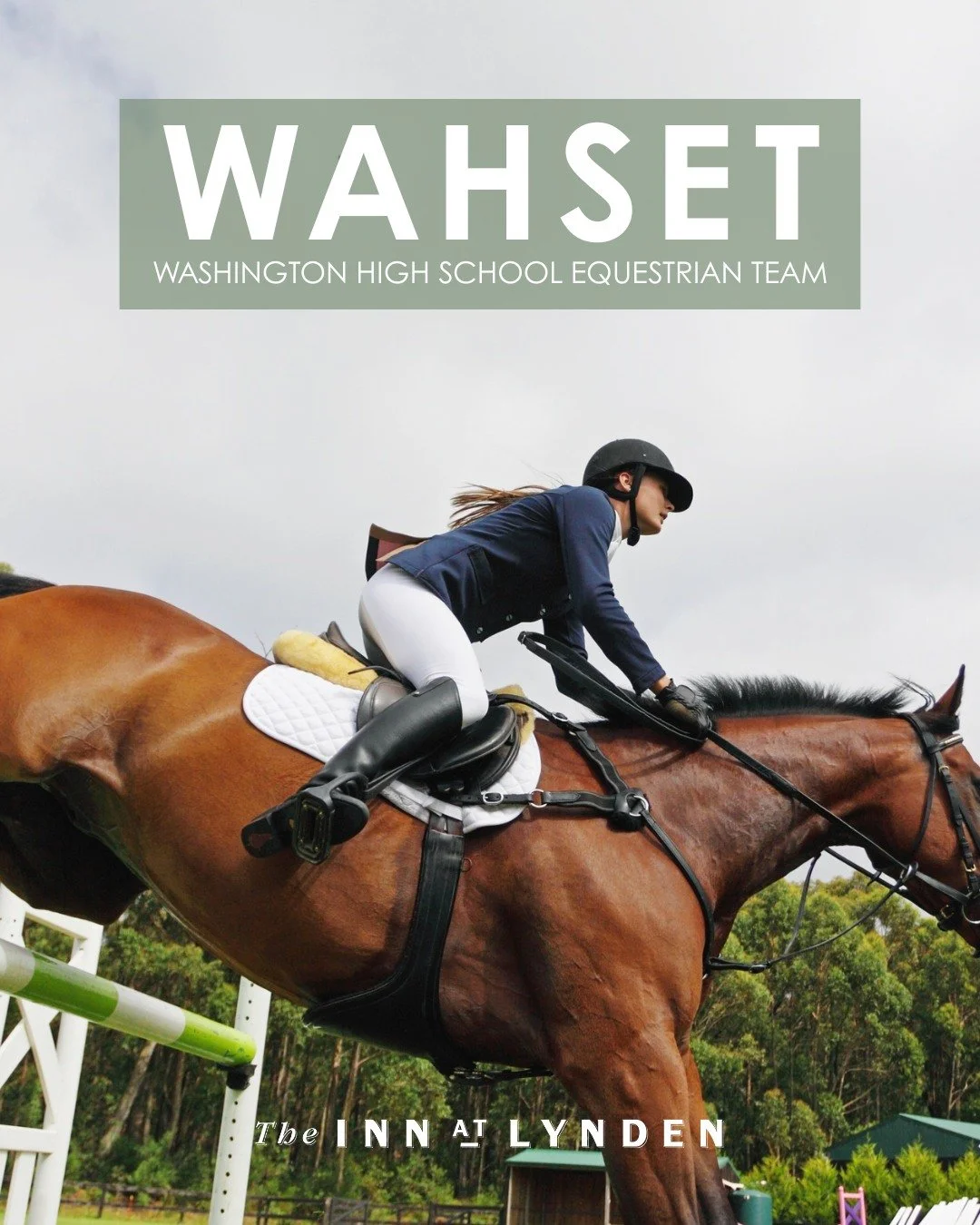 Giddy Up!
WAHSET season is in full gallop! The Washington High School Equestrian Team&rsquo;s next 2026 meets are just around the corner, and all the action takes place at the Northwest Washington Fair and Event Center, only a mile from the Inn.

Mee
