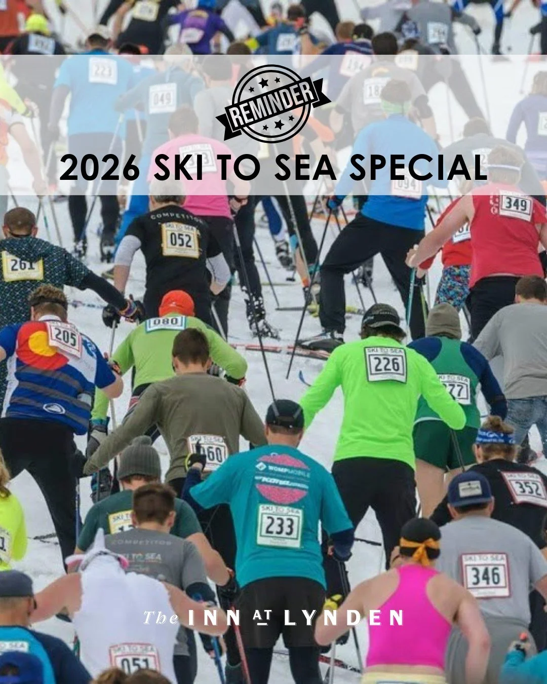 Ready, Set&hellip; Stay.
Ski to Sea weekend is coming up, and now&rsquo;s the time to lock in your plans.

Make The Inn at Lynden your base camp for the 53rd annual race and enjoy 20% off our seasonal rate from May 20&ndash;31, 2026. We&rsquo;re the 