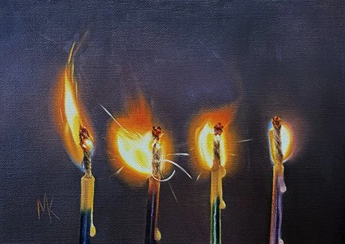 Tricky. Original Oil Painting.