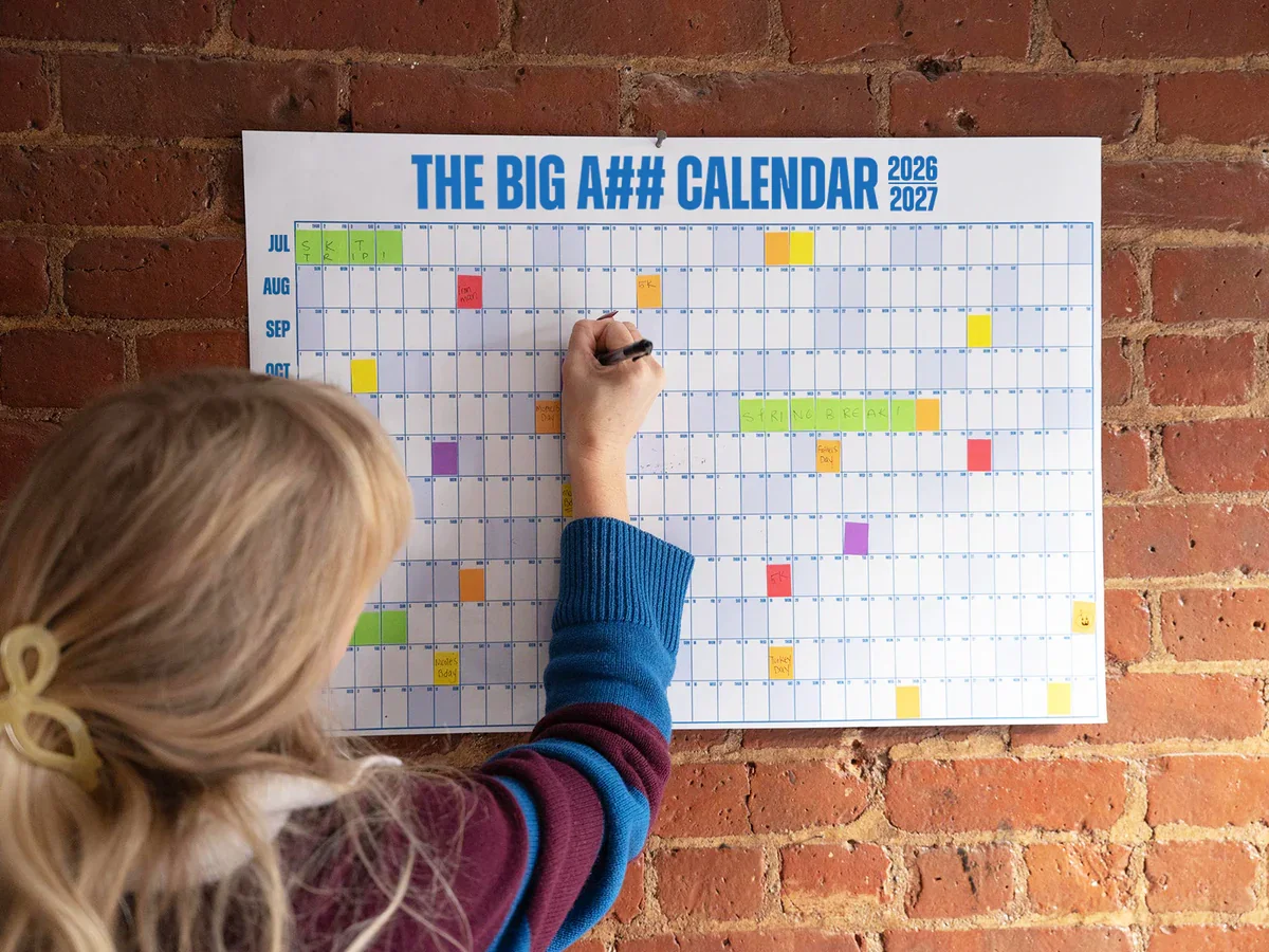 The Big Ass Calendar - Use code livingwell for 15% off your entire cart