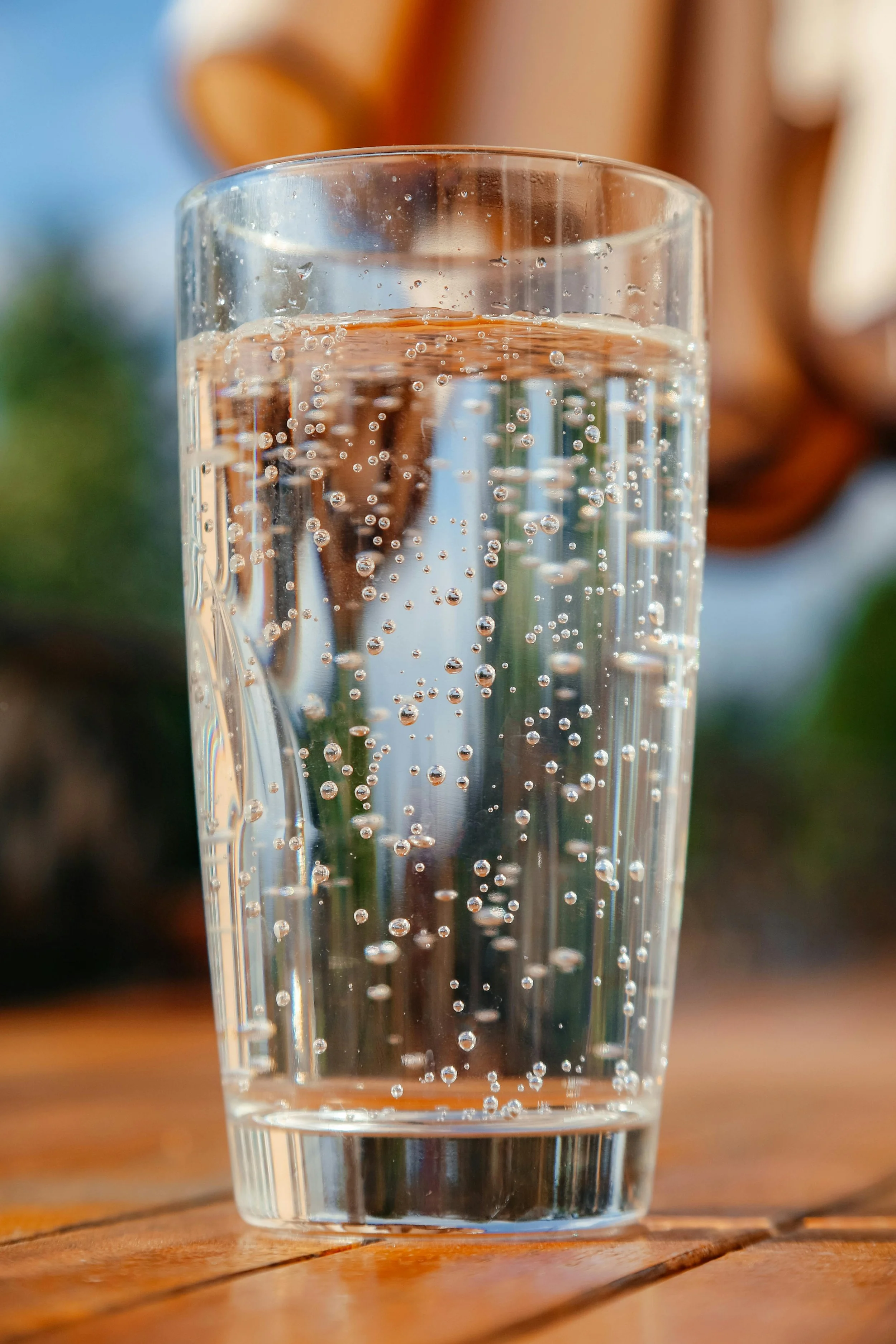 A close-up of a glass of hydrogen-rich water, representing advanced tools for cellular support and longevity.