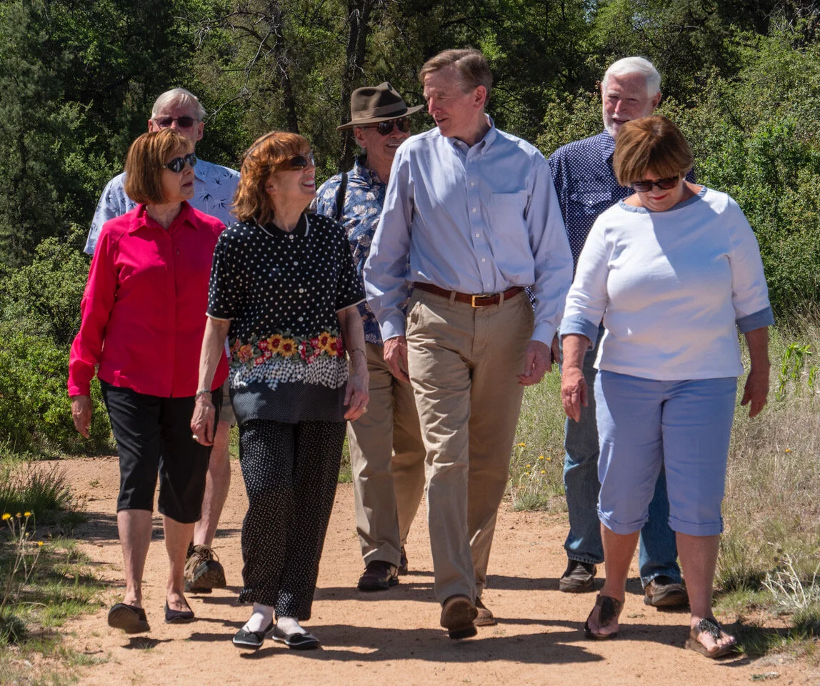 Gosar walking with ?, ?, ?, Chuck McVey, ?, Donna & John Tanzi by the Dells-1043234.jpeg