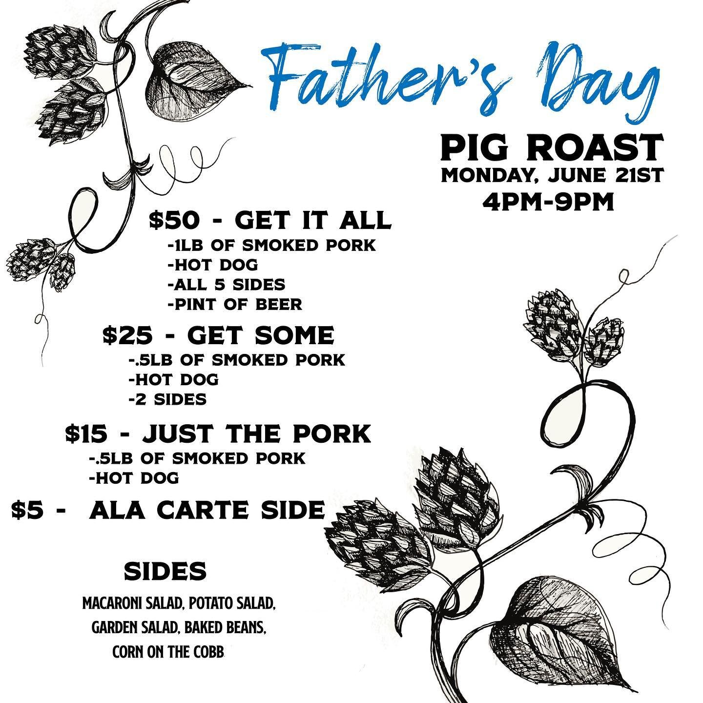 Sooo we have A LOT of pork, which is good news for anyone who wants to come by tonight as it is now a public event.

If you have a ticket, don&rsquo;t worry you&rsquo;re still covered but now walkins are also welcome. We have 5 scratch made sides, an