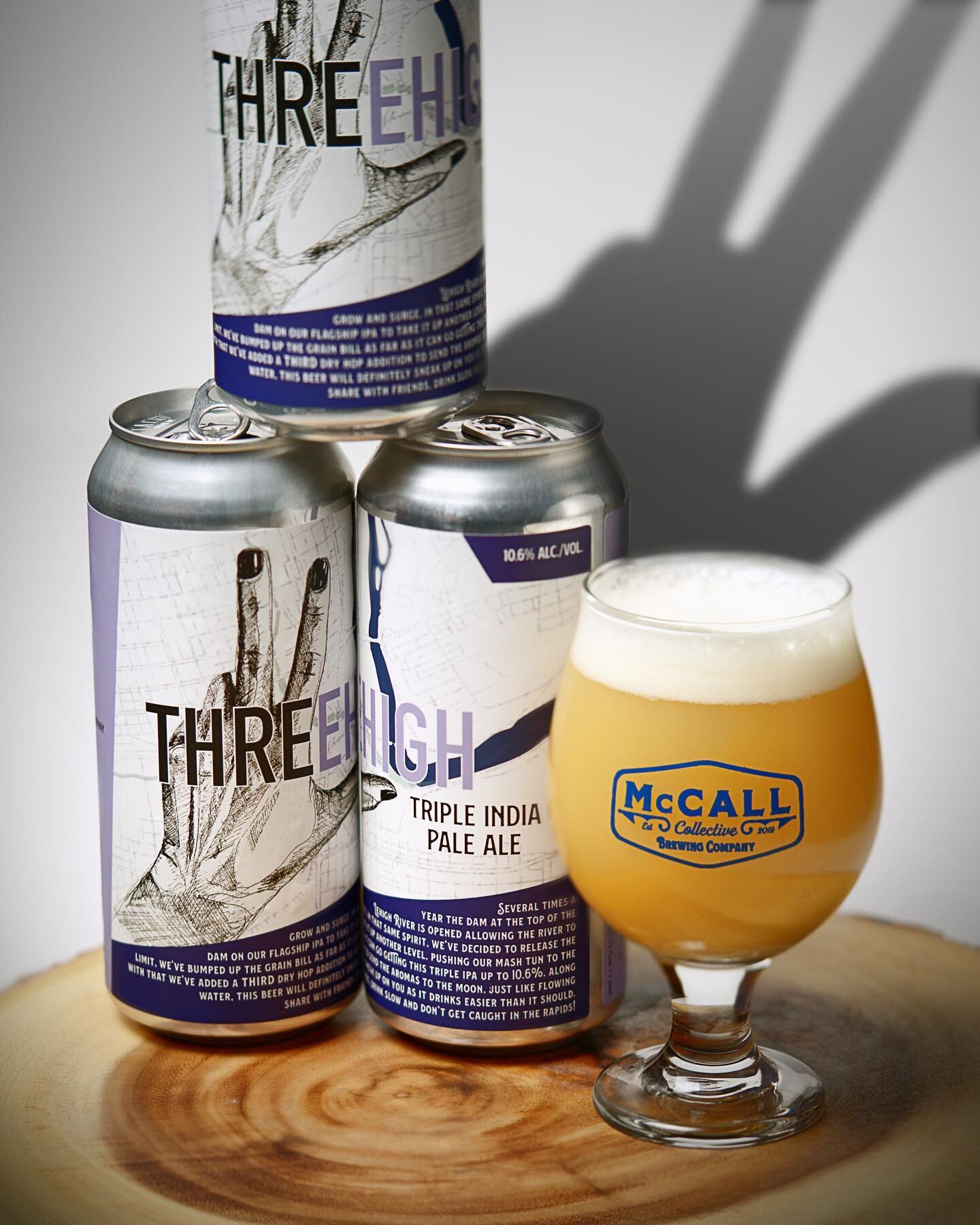 ☝️,✌️,🤟-high! A lot of rain in the LV the past couple days. Feeding the mighty Lehigh River. It's flooded with flavor and abv. We put it on draft and back in cans as well!

𝗧𝗵𝗿𝗲𝗲𝗵𝗶𝗴𝗵
𝗧𝗿𝗶𝗽𝗹𝗲 𝗜𝗣𝗔
𝟭𝟬.𝟲% 𝗮𝗯𝘃

Several times a year