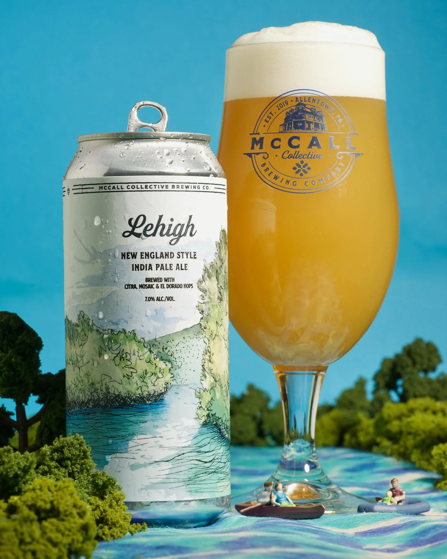 Freshie 4 packs of Lehigh!
Which means we have both Lehigh AND Little Lehigh in 4 packs to-go at both spots! 

Lehigh - 7% 
New England IPA brewed with Citra, Mosaic &amp; El Dorado hops

Little Lehigh - 4.5%
Session IPA brewed with Citra, Mosaic &am