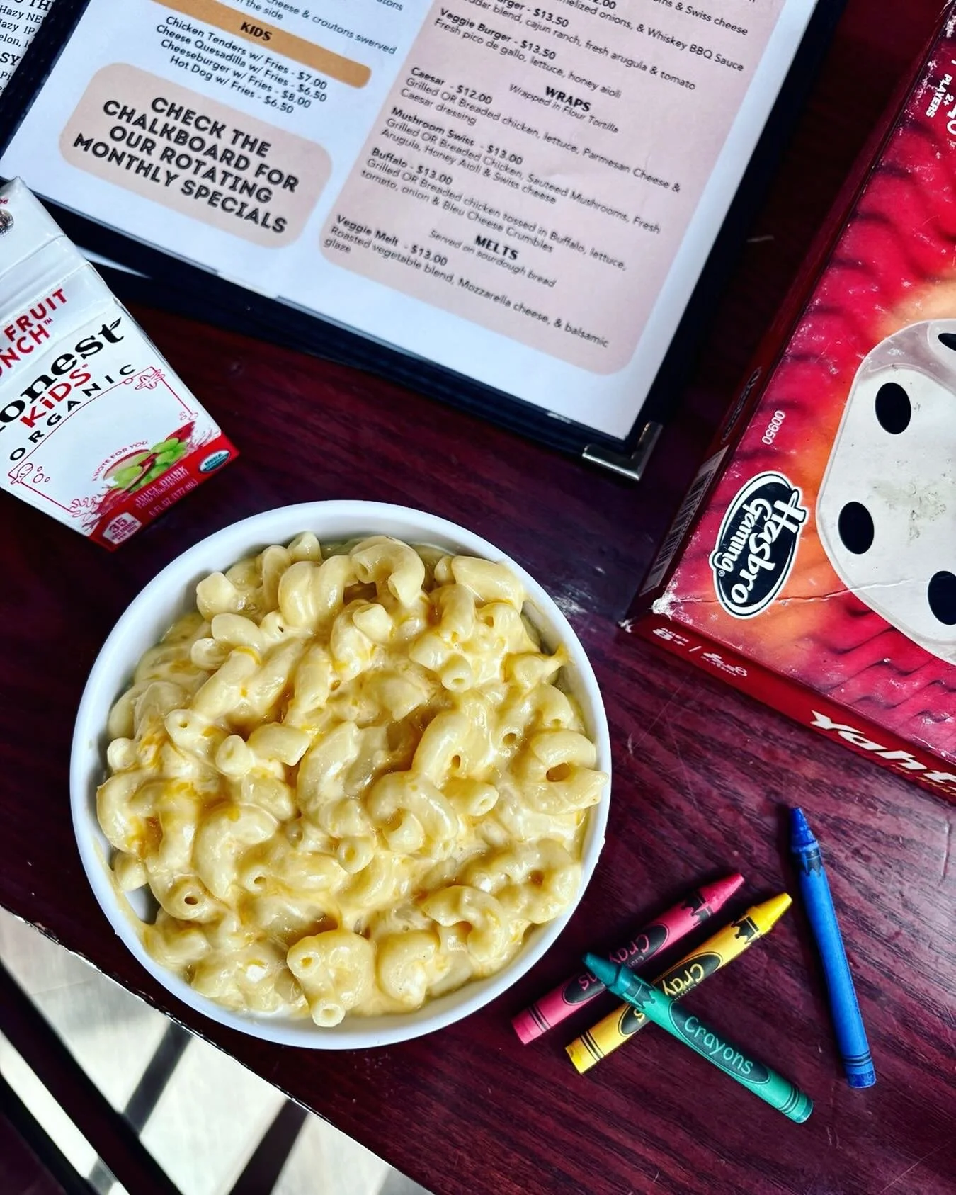 DYK..? Kids eat FREE every Monday at McCall&rsquo;s!

Bring the fam, grab a board game, and come hang out. 
Get a free kids meal with the purchase of any adult entree! 

Burgers, quesadillas, and chicken nuggets are all available at the Brewery on Su