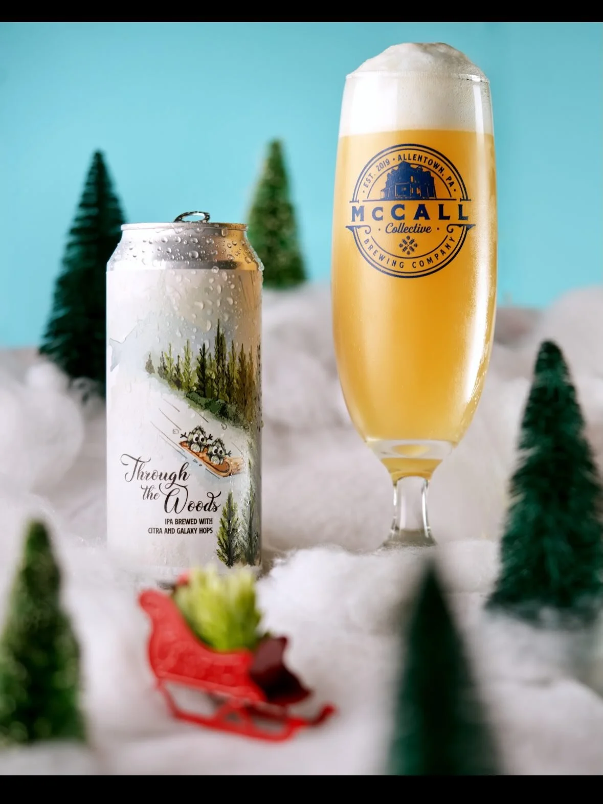 It&rsquo;s BACK ❄️ 
Through the Woods - New England India Pale Ale - 7%ABV
A seasonal favorite in our hoppy duo series, this rendition is brewed with Citra and Galaxy hops. Notes of fresh lemon zest, fresh squeezed orange juice and grassy pine are al