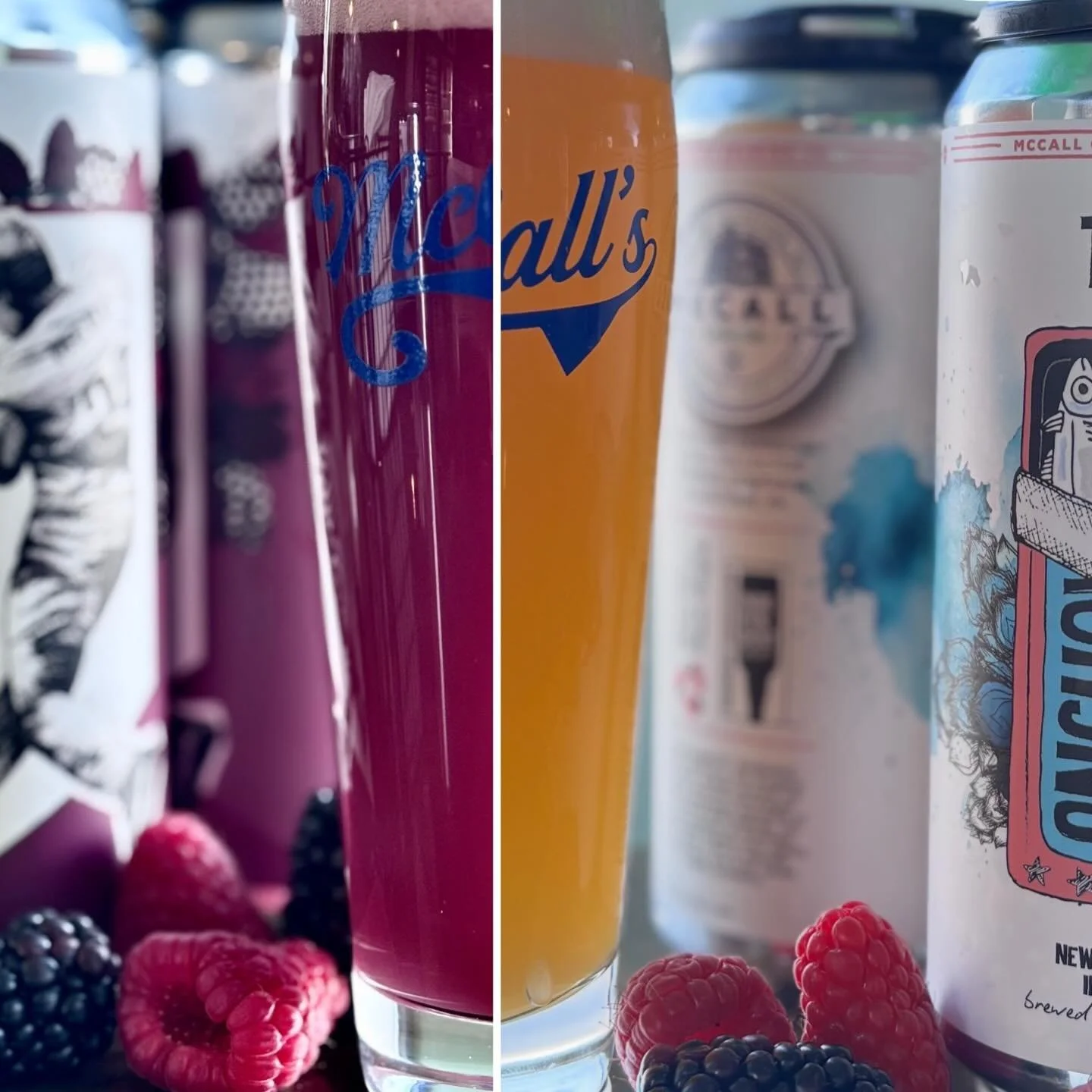 🤯 TWO NEW BEERS?! 🤯
Yep - you read that right - just today the brewers packaged not one, but TWO brand-spanking-new brews!
Any guesses what they are? 🤔 
Brew # 1 hint : OOPS All Berries 
Brew #2 hint : Tinnie

BOTH are currently available in 4 pac