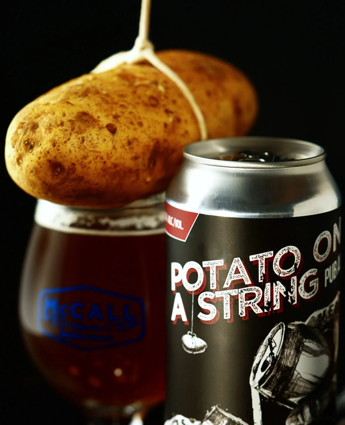 Potato On A String - Irish Red Ale - 5.3% ABV

As Irish-Blooded Americans, we planned on tying 
a potato to a string and dragging it through South Allentown to attract people to our brewery, but we thought we&rsquo;d have better luck with a beer. 😜 