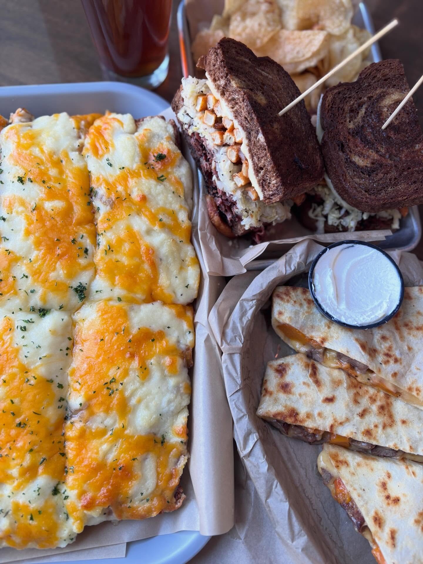 Last chance for March food specials at both the Brewery on Susquehanna street and the Taphouse on Hamilton! 

@ Sus - 
Pierogi pizza - house made mashed potatoes, caramelized onions &amp; cheddar cheese on Local Stone crust

Pastrami Stacker - house 