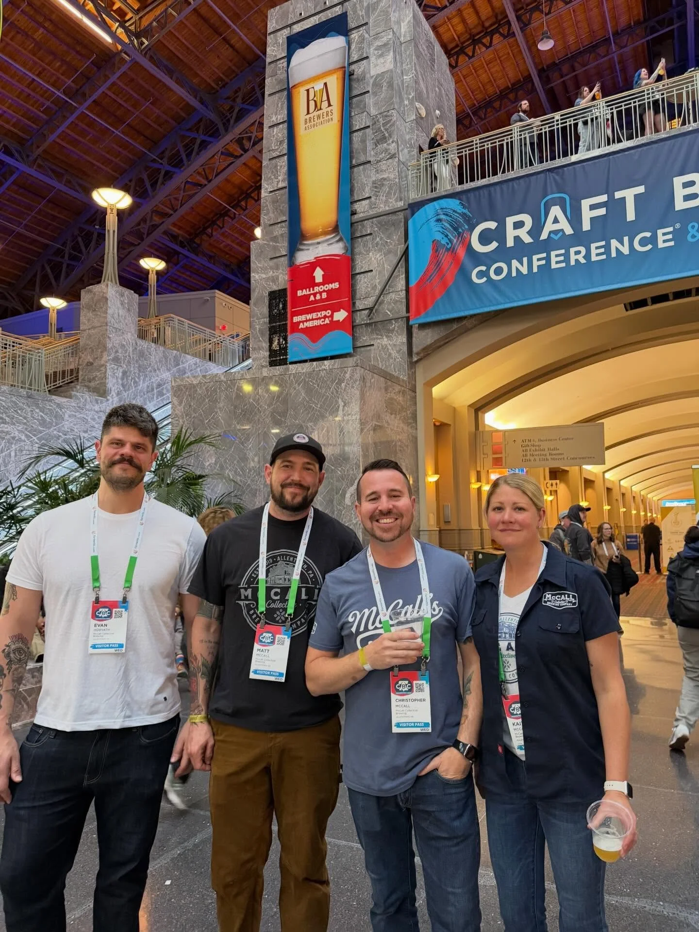 This crew had a blast today at the Craft Brewers Conference! 
We met up with a ton of vendors we&rsquo;ve know for years. 
Got to try some fun new hops and learn some fun things. 
Checked out THREE new canning lines which is awesome - new one coming 