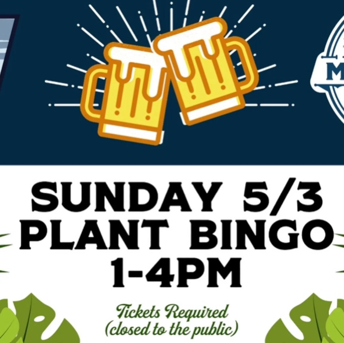 Beer week continues tomorrow with two fun events at both locations!

Plant Bingo - 1-4PM at the Brewery on Susquehanna street. Come play bingo and win plants with @sternersstems - this event required tickets! Please purchase via the link in our bio. 
