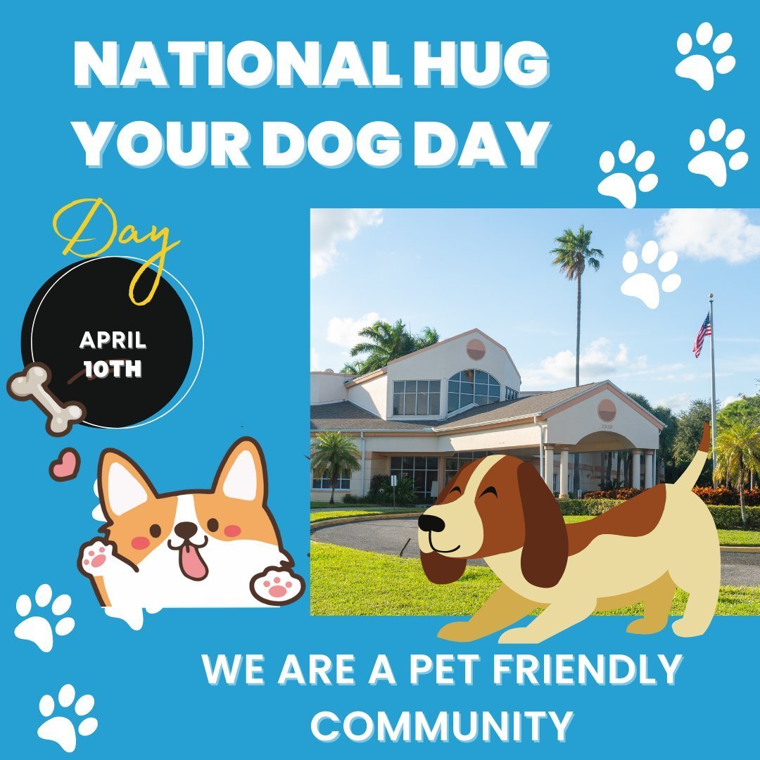 National Hug Your Dog Day! 🐶🤗Argo Senior Living - Pet Friendly Community 🏡🐾
April 10th is National Hug Your Dog Day! Show your furry friends some extra love and affection today. 🐾

At Argo Senior Living, we understand the importance of keeping y