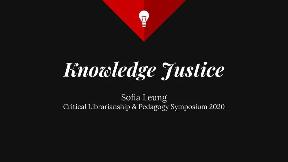 Knowledge Justice