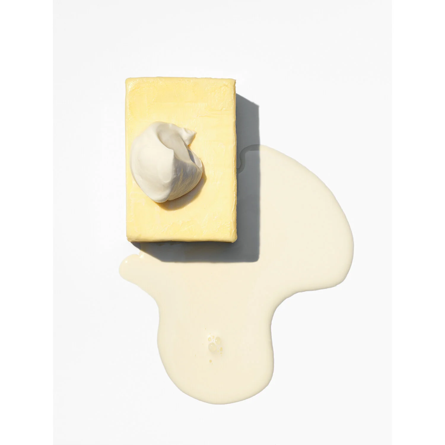 Cream, butter and sour cream