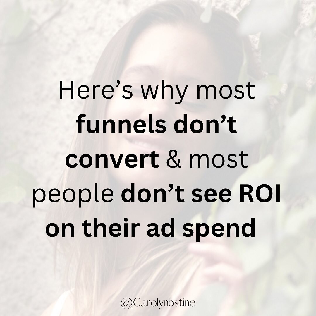 If you want your scaling strategies to work, listen up 
�
Here&rsquo;s why most funnels don&rsquo;t convert &amp; most people don&rsquo;t see ROI on their paid ad spend 👇 

To be crystal freaking clear, you don't need to run ads &amp; set up complex