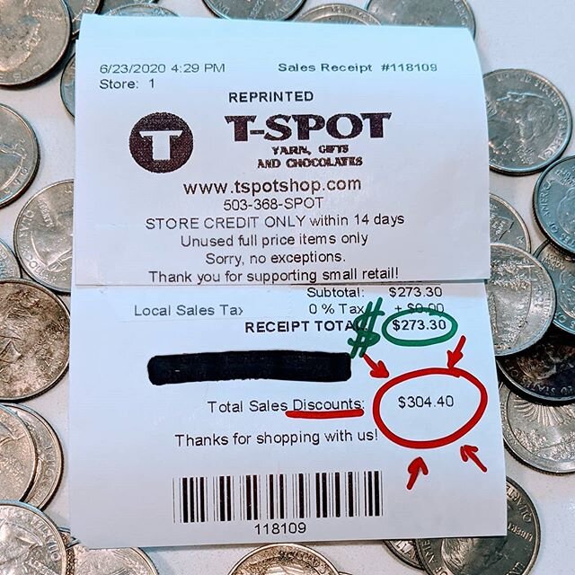 Another one of those receipts that begs to be posted :) How to save big: ➡️Swipe left;
➡️Take a screenshot to save the coupon;
➡️Shop in person in T-SPOT (not available online);
➡️The coupon cuts ALL marked down prices in half, not just clearance, bu