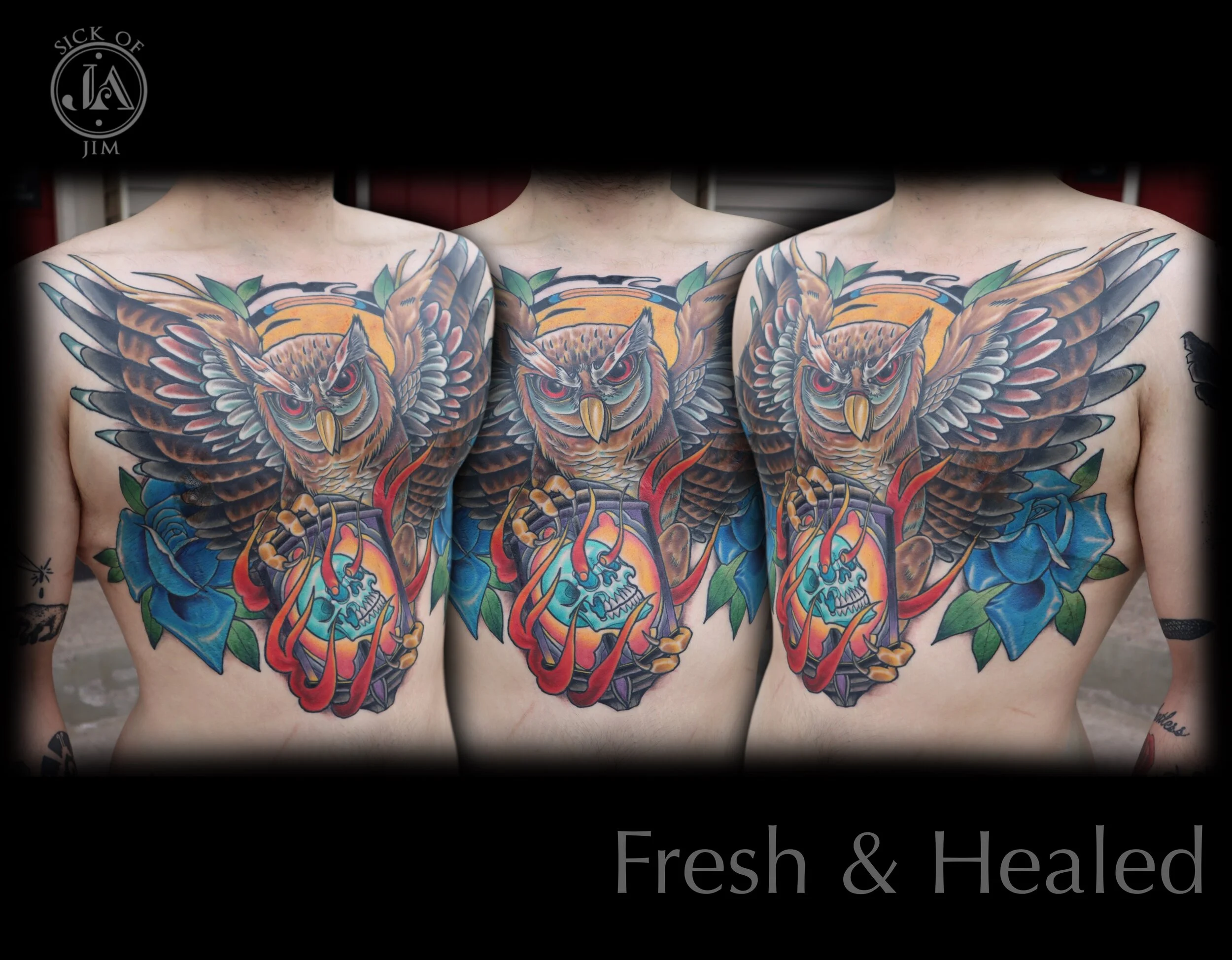 Tattoos by Jim Adams — Sick of Jim, image size:2500x1948