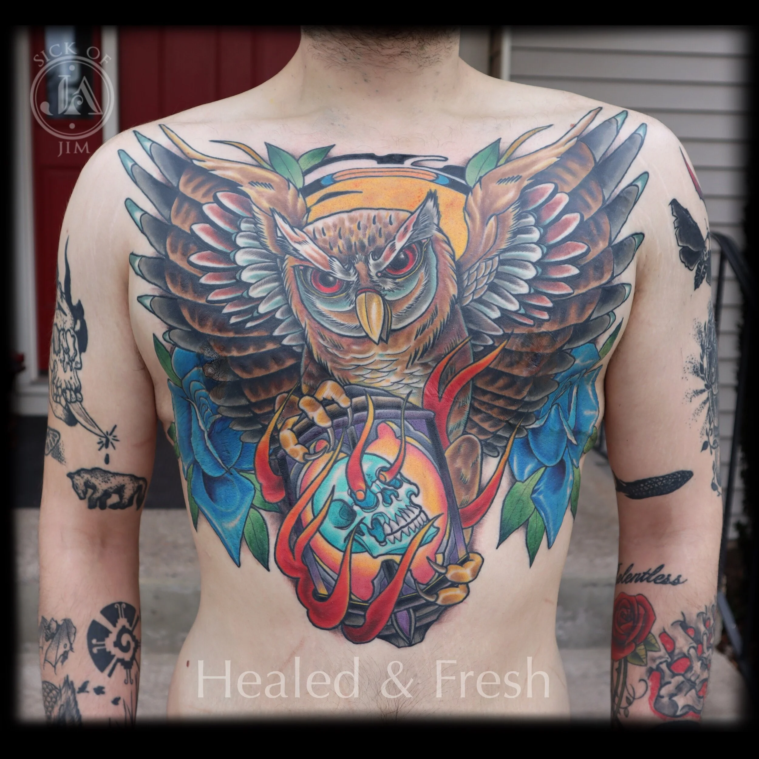 Tattoos by Jim Adams — Sick of Jim, image size:2500x2500