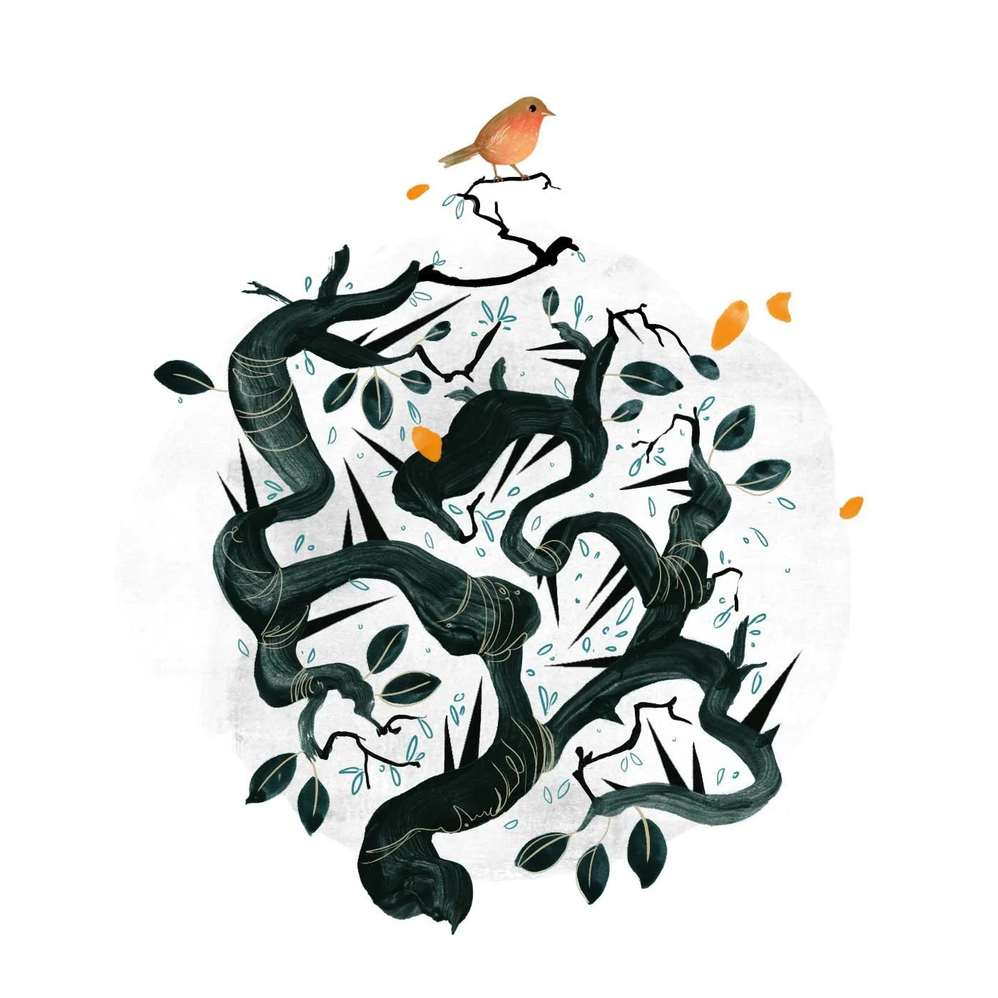  The Secret Garden, interior illustration. 