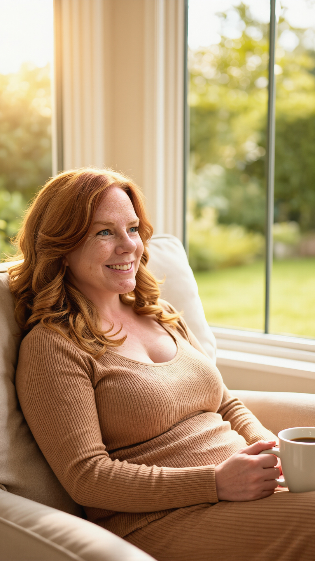 Amanda sitting in chair with coffee mug.png