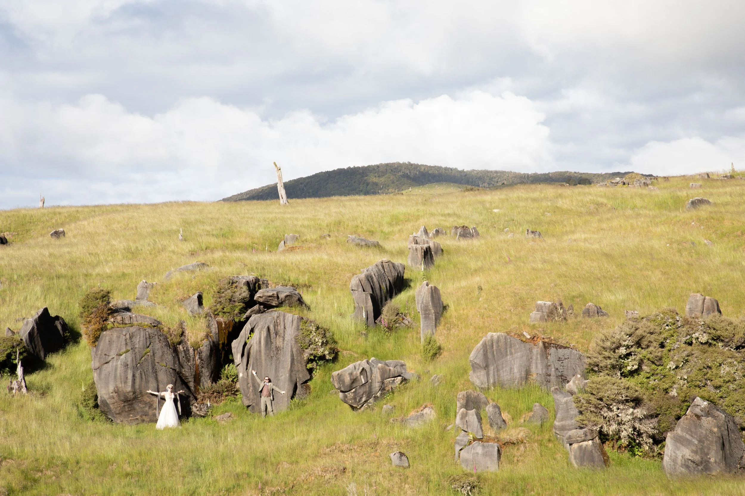 Rugged outcrops on the Takaka Hill in Golden Bay- Tasman -NZ 