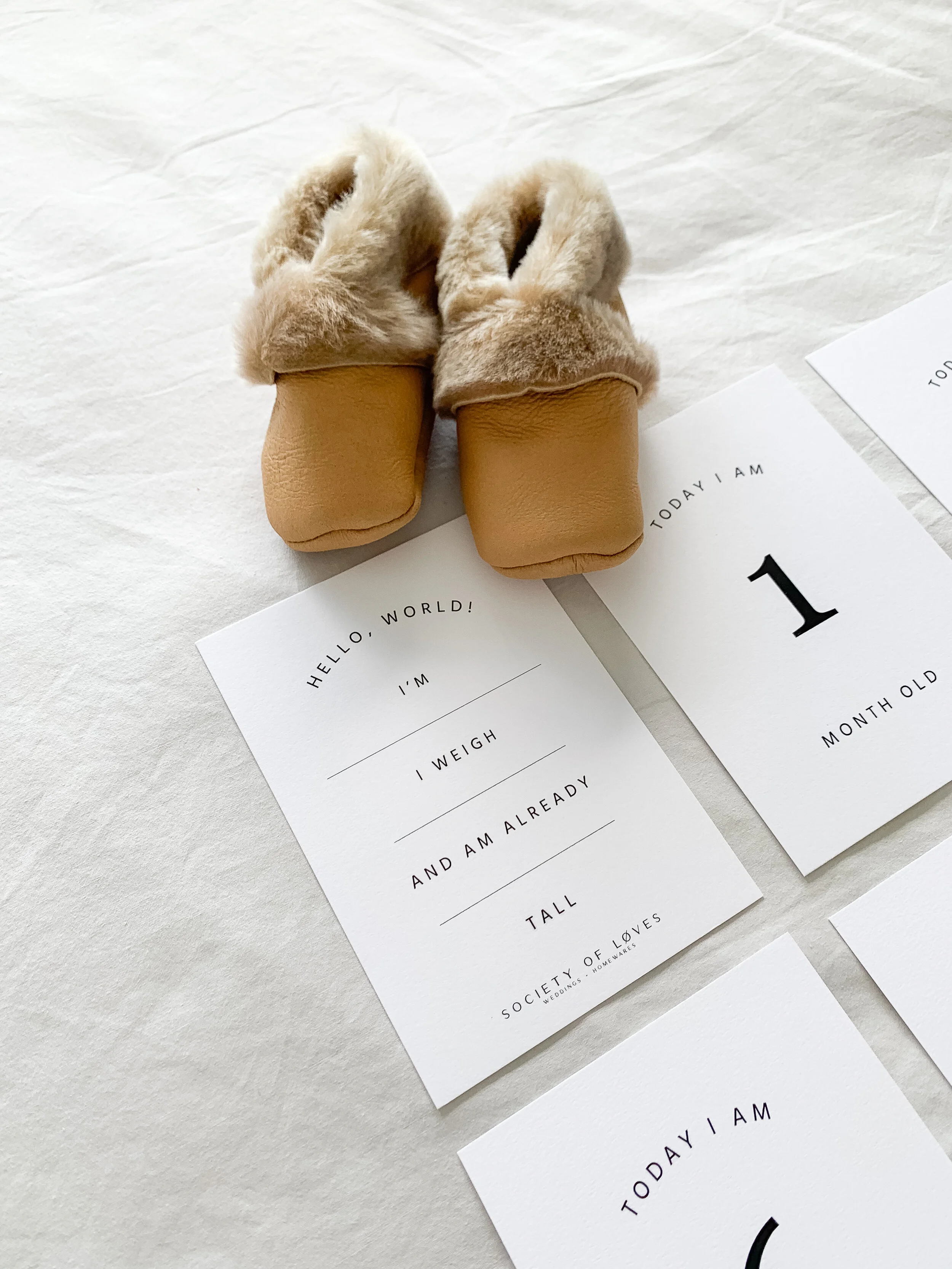 Baby Milestone Cards - The Minimal Set