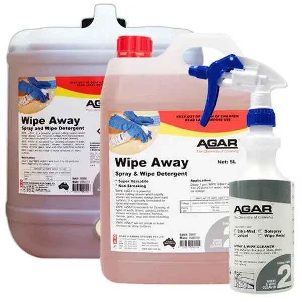 Agar Wipe Away Spray and Wipe Detergent