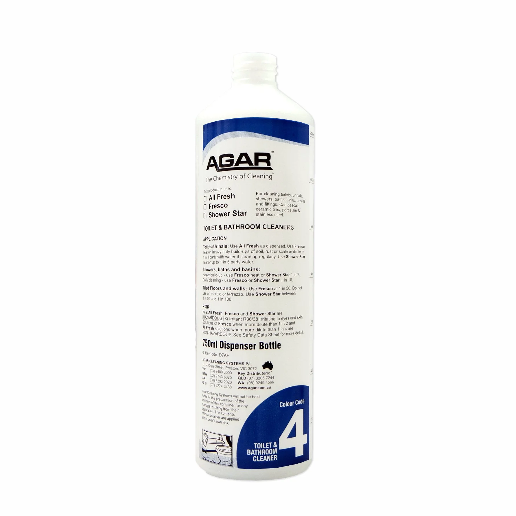 Agar Shower Star Shower & Washroom Cleaner Environmental Friendly