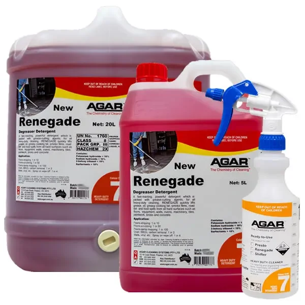 Agar Renegade Degreaser Detergent for Mud, Oil Films and Grease