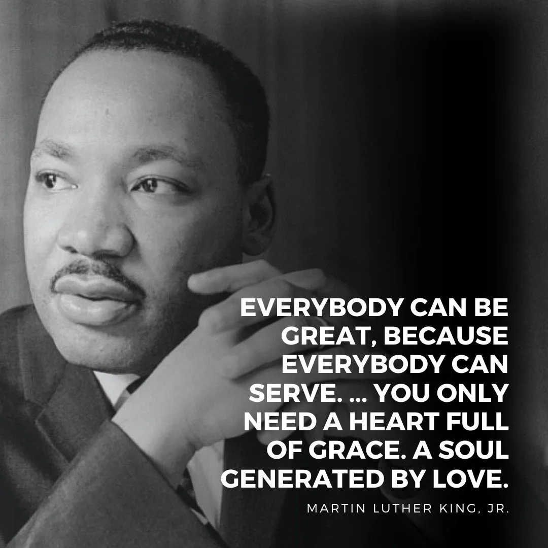 Dr. Martin Luther King Jr. challenged us not only to dream, but to act. On this day, we reflect on his legacy by recommitting ourselves to service and equity, knowing that everyone has a role in creating a more just and compassionate world.