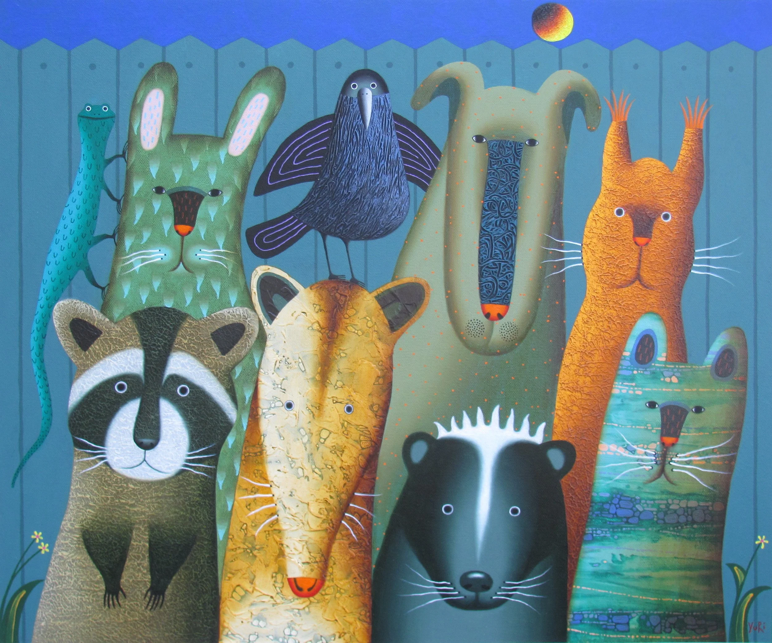 My Friends from my Backyard 20x24.JPG