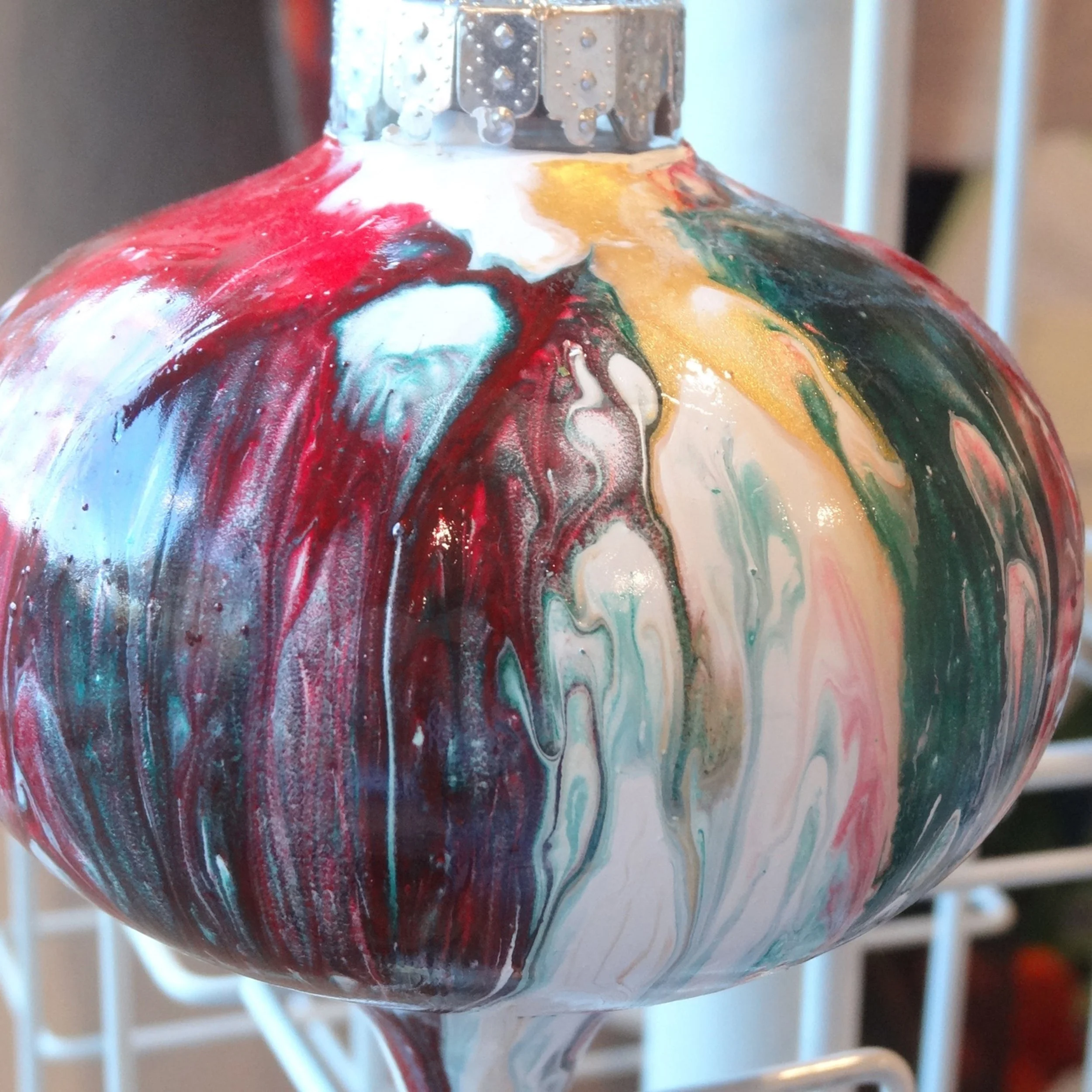 Acrylic Pour (Ornaments & Costers) - Emilee Reed — Laguna Art A Fair