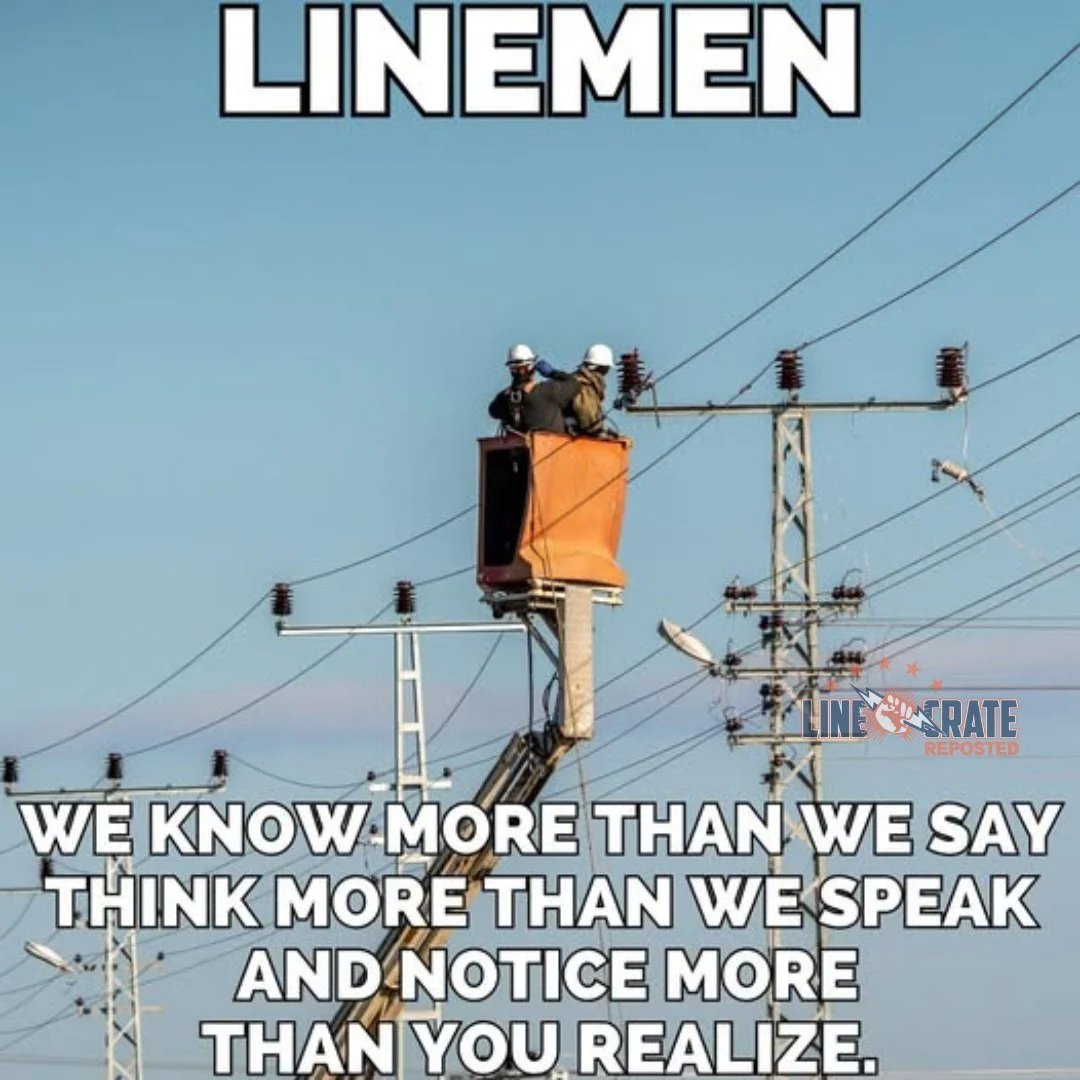 Don't tell a linemen how to do their job

#linecrate #lineman #linelife #powerlineman #LineWork #lineworker #lineworkers