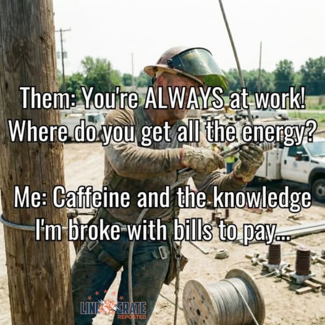 Who can relate? 🖐️

#linemanproblems #linemanissues #linemanfunny #linetrash #trashlineman