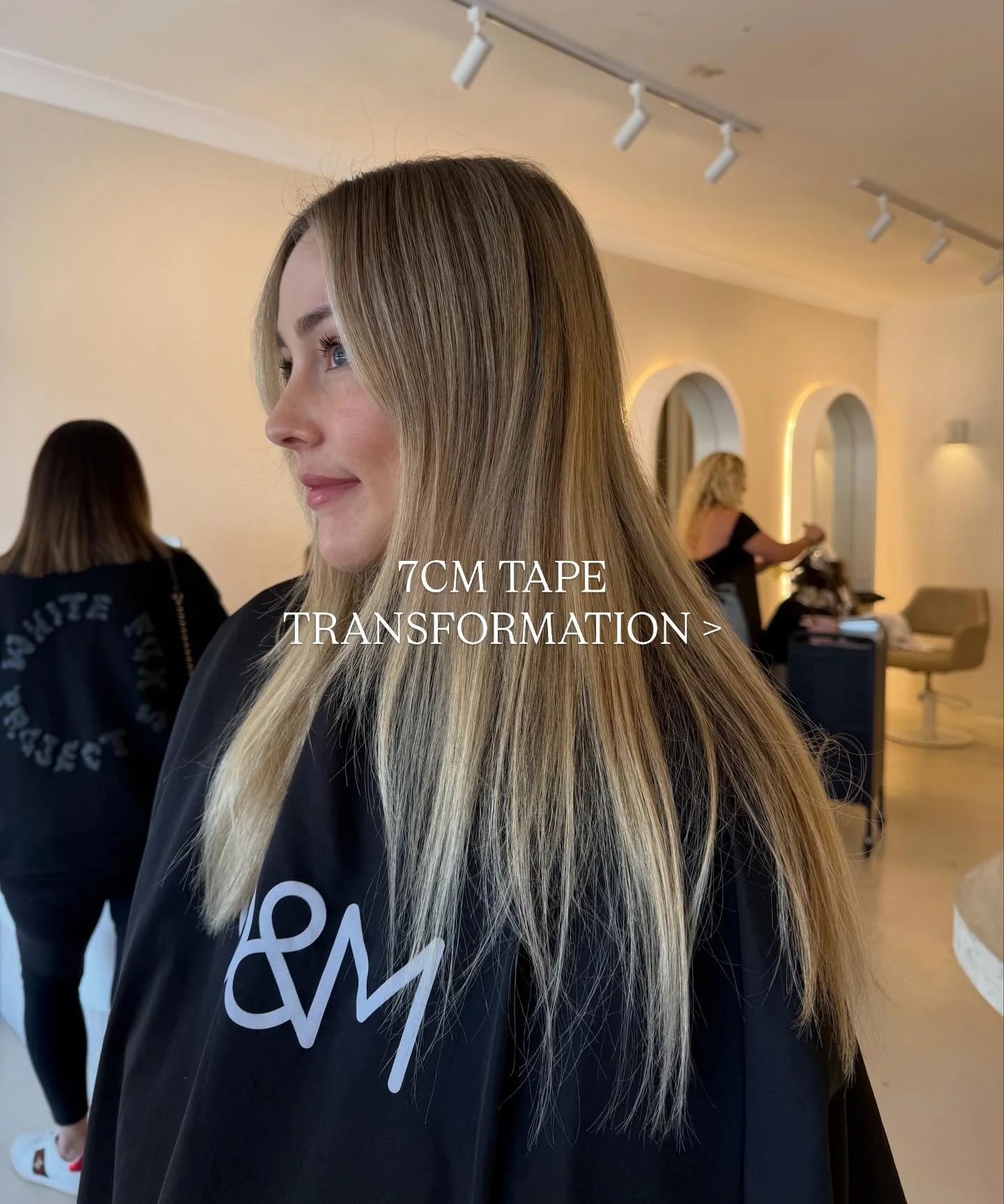 7CM TAPE TRANSFORMATION! @kainevakaihair has provided the goods! 

Come along with us to add all the thickness we need! ONLY using 1 pack! can you believe it? 

Free consults available!