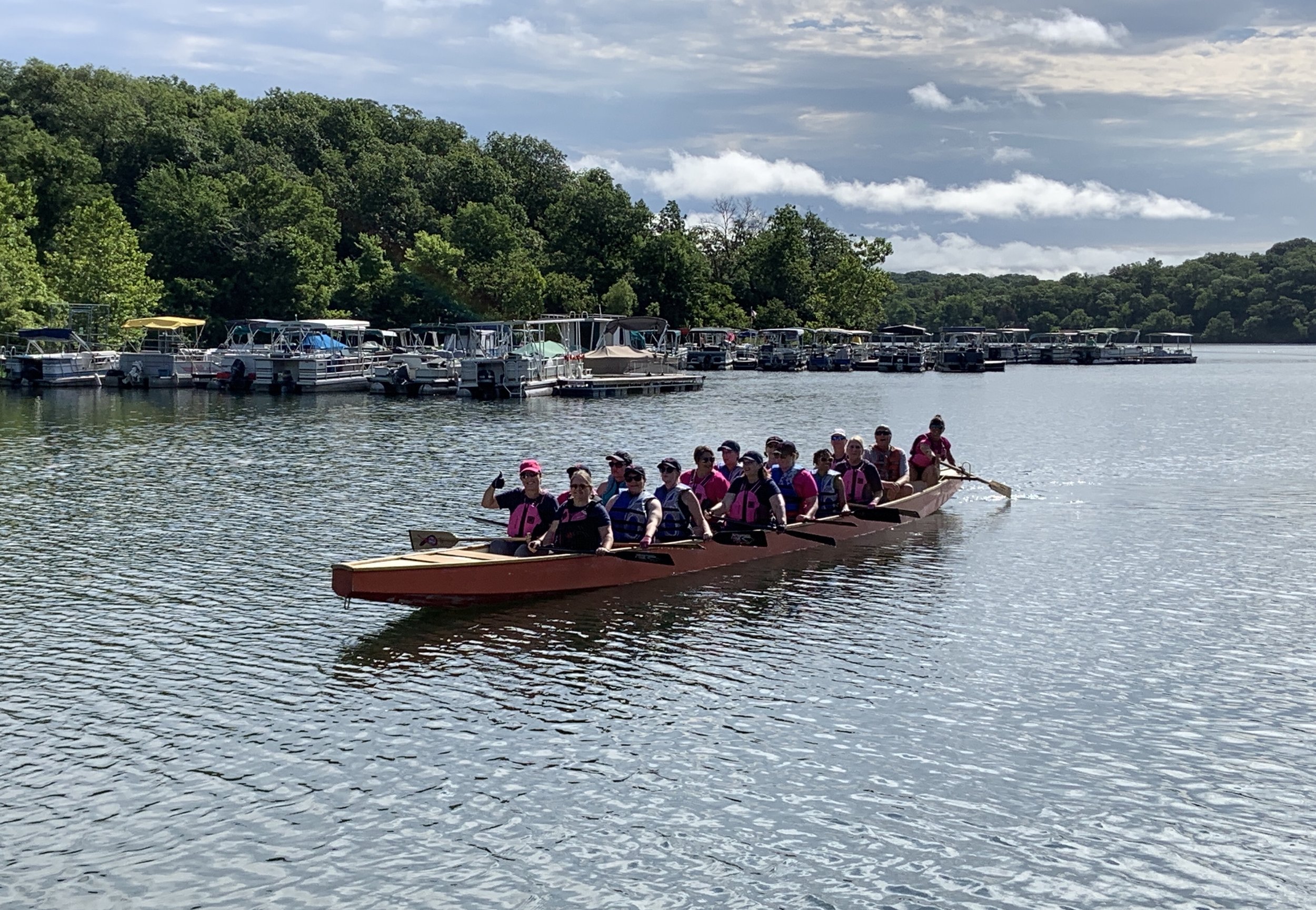 2019 - First time on the water with "Big Orange"