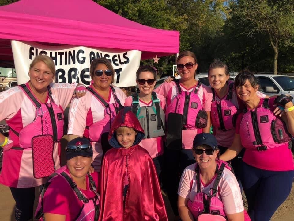 2019 - Dubuque Dragon Boat Races - KCPW paddled with Fighting Angels Abreast