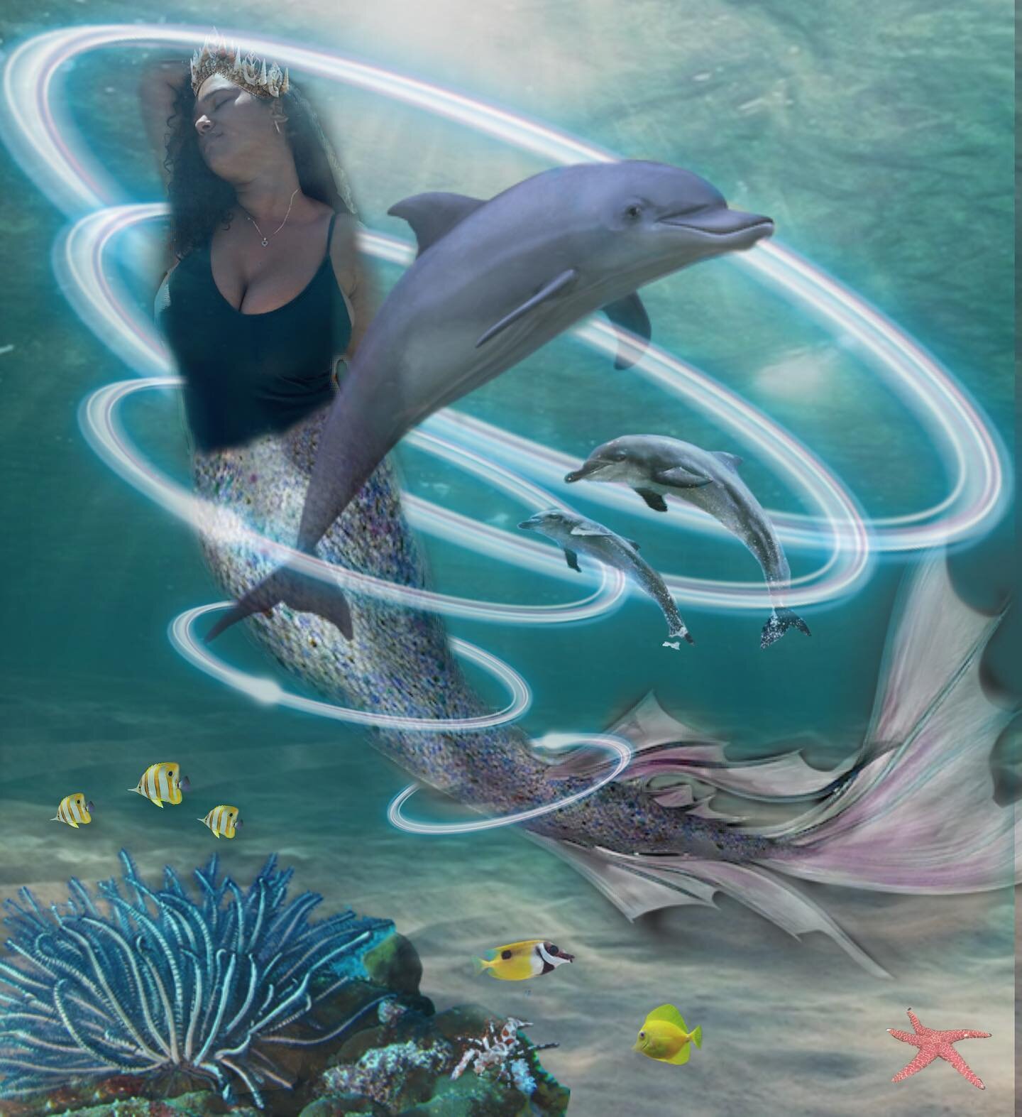 Today I allowed myself to PLAY and not feel pushed, rushed, guilty or judged for allowing myself to just get lost in creation. The Dolphin spirit took over and I embraced the Sea Goddess within. 🧜🏽&zwj;♀️ 🌀 🌊 🐚 🐬

When was the last time you got