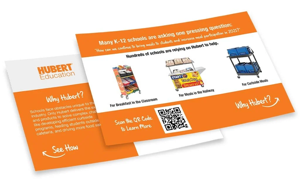 Postcard for Hubert Company, Education Division, Curbside Meal Program