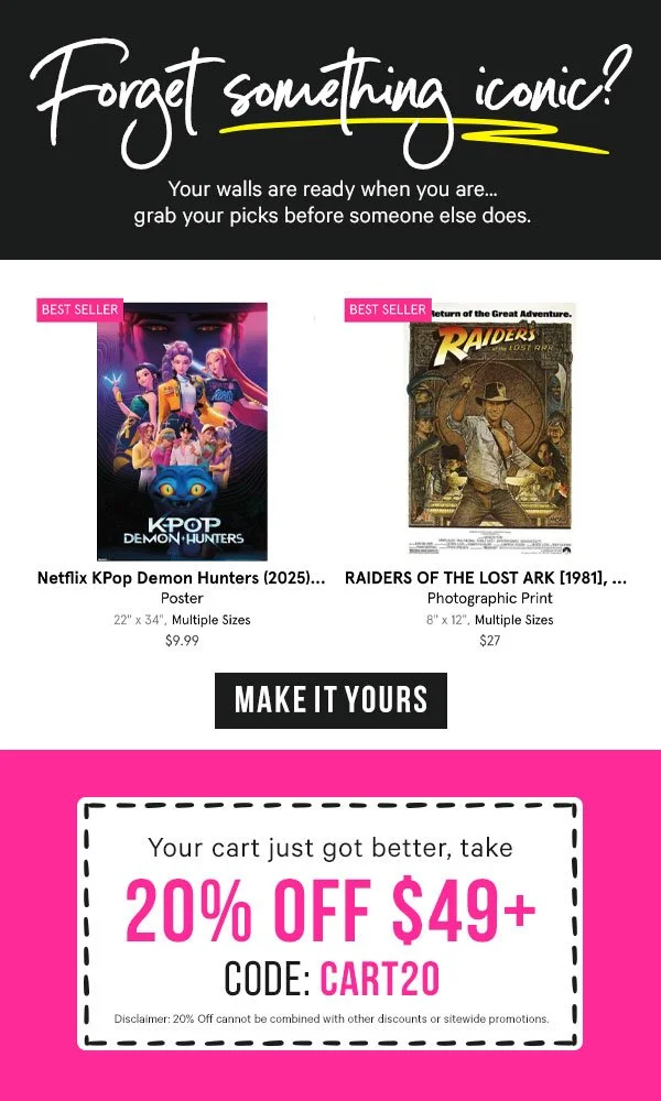 AllPosters Abandoned Cart Series