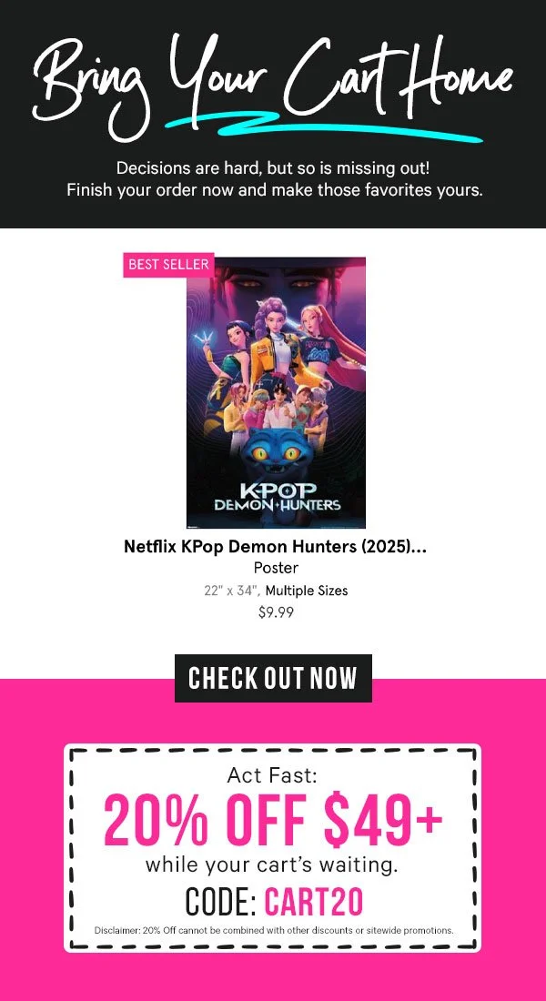 AllPosters Abandoned Cart Series