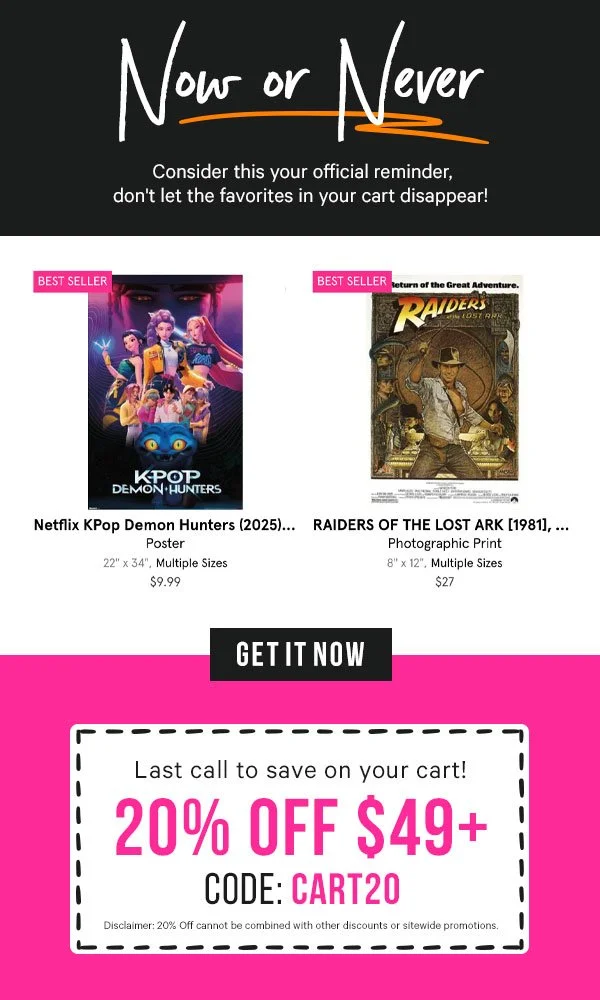 AllPosters Abandoned Cart Series