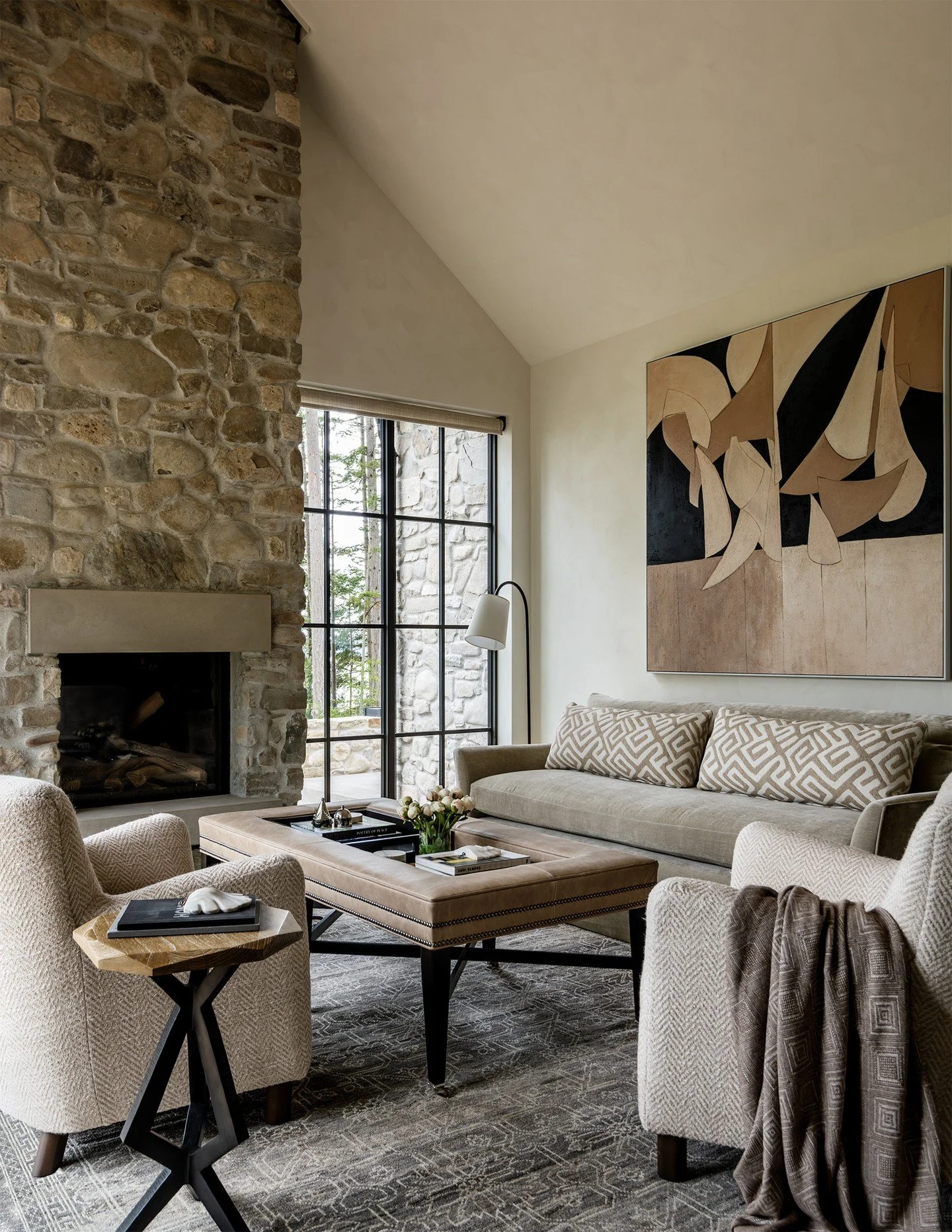 Keystone Cottage, featured on Your Modern Cottage, a stone and wood cottage nestled in a tranquil wooded site near Port Townsend, outside Seattle, Washington, with breathtaking west-facing views over the Puget Sound.

https://www.yourmoderncottage.co