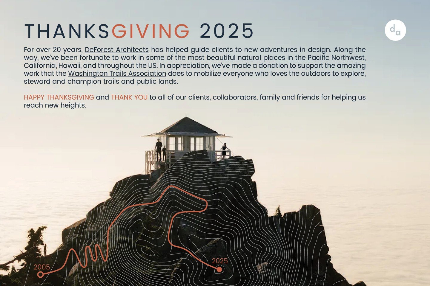For over 20 years, DeForest Architects has helped guide clients to new adventures in design. Along the way, we&rsquo;ve been fortunate to work in some of the most beautiful natural places in the Pacific Northwest, California, Hawaii, and throughout t