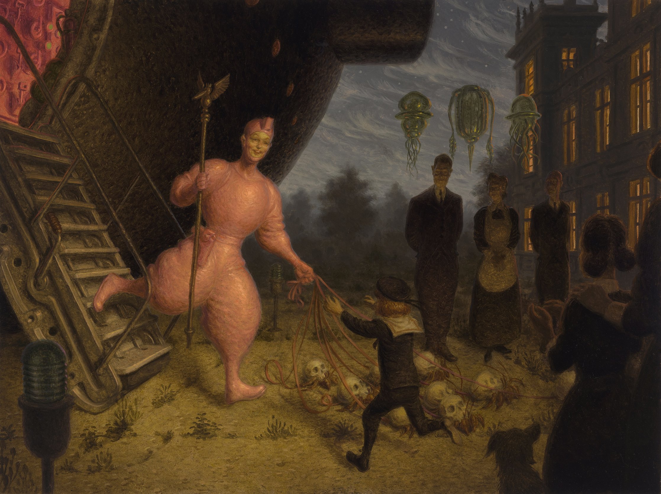 Peter Ferguson Maman! oil on panel 18" x 24" Sold