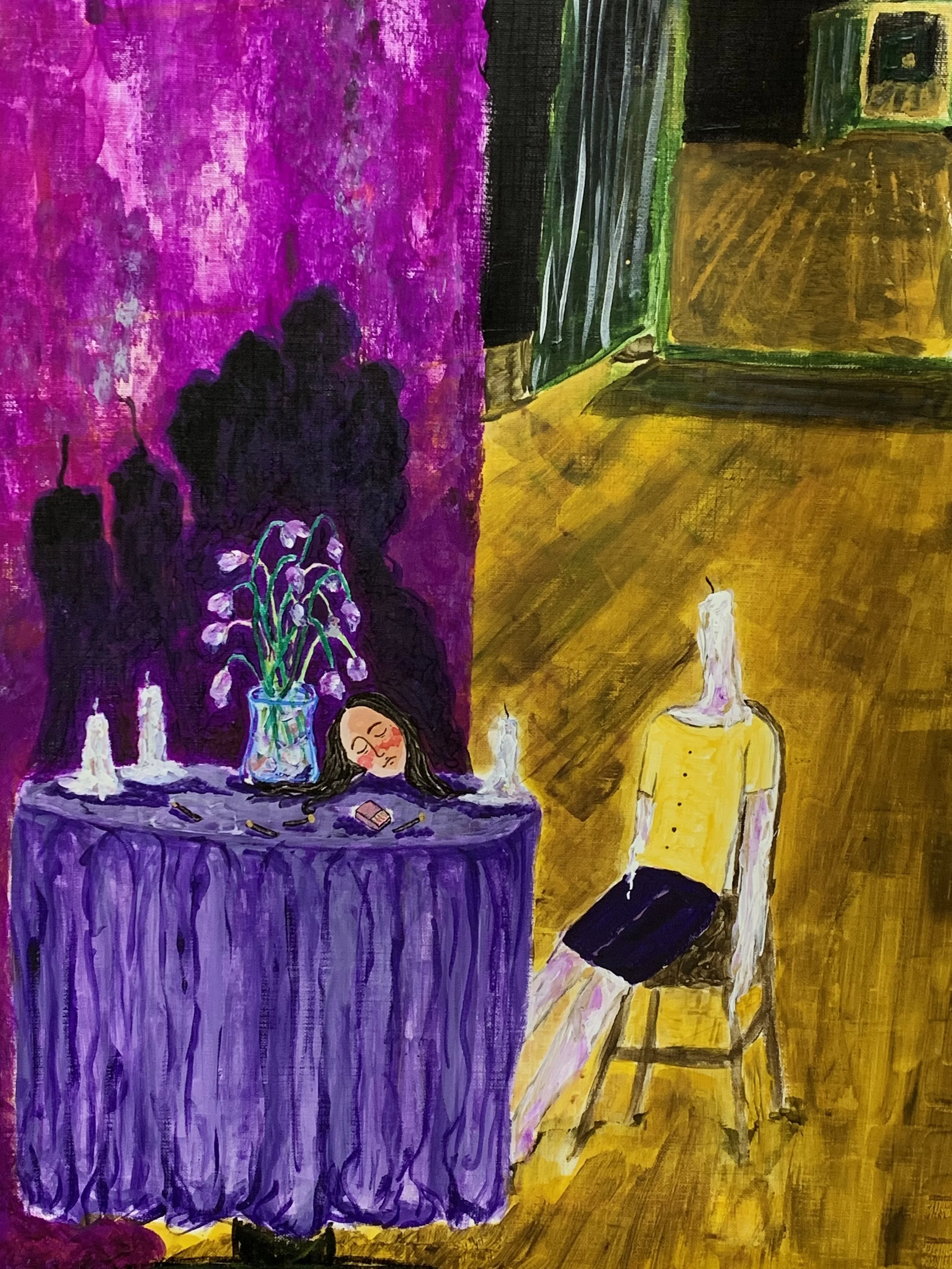  Untitled(2019) oil on canvas, , 13x19inch 